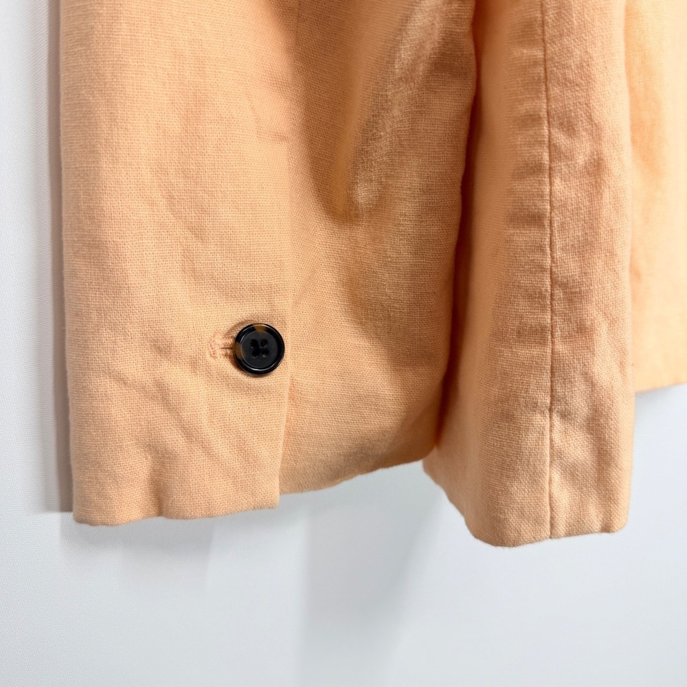 A Loves A Womens Peach Linen Blend Double Breasted Blazer Size L - Picture 10 of 10